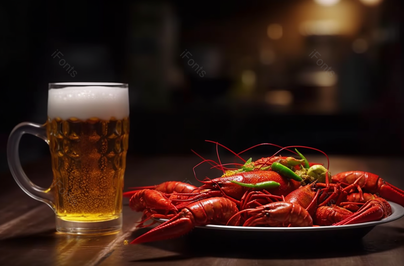 美食啤酒麻辣小龙虾,高清,摄影图,摄影图片,图片大全,摄影图免费下载